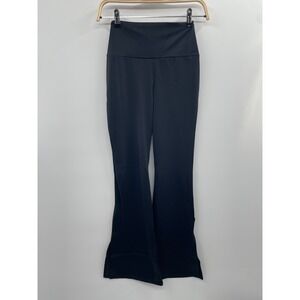 NWT Balera 15230 Side-Split Flare Leggings Women's 8/10 Black Pull-On Stretch